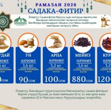 МУФТИЯТ БИТИР-САДАГАНЫН ӨЛЧӨМҮН БЕКИТТИ