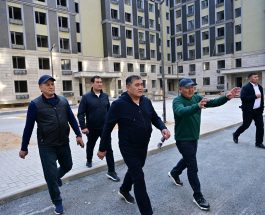 КАМЧЫБЕК ТАШИЕВ “АСМАН-4” ТУРАК ЖАЙ КОМПЛЕКСИНИН КУРУЛУШУ МЕНЕН ТААНЫШТЫ