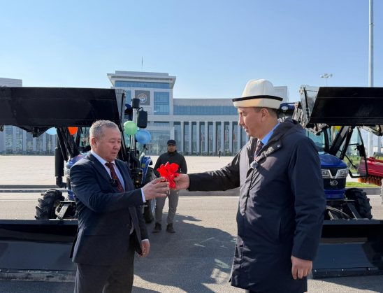 МАНАС “ТАЗАЛЫК” МЕКЕМЕСИНЕ ЖАҢЫ ТЕХНИКАЛАР ТАПШЫРЫЛДЫ