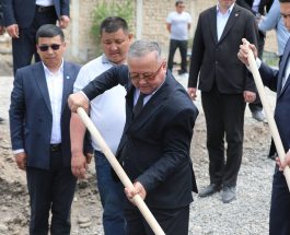 МАНАС ШААРЫНДАГЫ №12 БАЛДАР БАКЧАСЫНЫН КУРУЛУШУНА СТАРТ БЕРИЛДИ