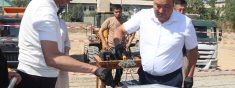 АКСЫ РАЙОНДУК СОТУНУН ЖАҢЫ ИМАРАТЫНЫН ПАЙДУБАЛЫНА МЕЗГИЛ КУТУСУ САЛЫНДЫ