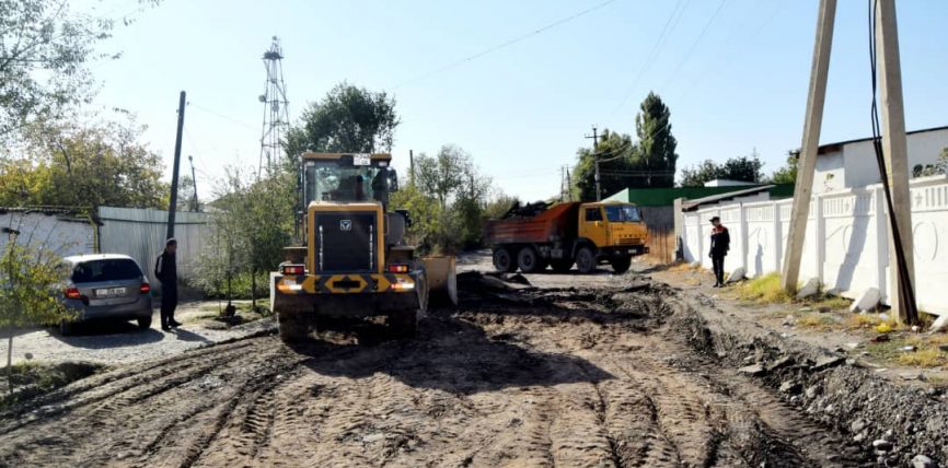 НЕФТИЯНИКОВ КӨЧӨСҮ ОҢДОЛУП ЖАТАТ