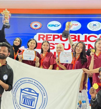 ЖАМУнун МЕДИЦИНАЛЫК ИНСТИТУТУ РЕСПУБЛИКАЛЫК ОЛИМПИАДАДАН  1-2-ОРУНДАРДЫ ЭЭЛЕДИ