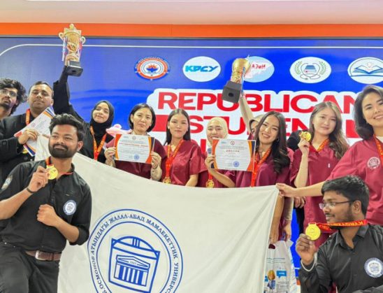 ЖАМУнун МЕДИЦИНАЛЫК ИНСТИТУТУ РЕСПУБЛИКАЛЫК ОЛИМПИАДАДАН  1-2-ОРУНДАРДЫ ЭЭЛЕДИ